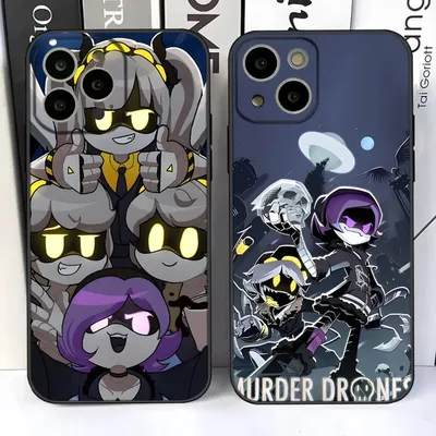 Game M-Murder Drones N V J Phone Case For iPhone 15,14,13,12,11 Plus,Pro,Max,XR,XS,X,7,8 Plus,SE,Mini Silicone Soft