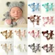 Newborn Photography Props Baby Bear Caps Rabbit Dolls Girls Boy Infant Baby Crochet Knitted Hat