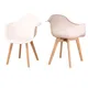 2Pcs Modern Plastic Dining Chairs Backrest Armchair Kitchen Chairs Counter Lounge Leisure Living
