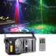 Mini lumières de DJ à motif de faisceau LED stroboscope d'image laser rouge et vert télécommande