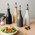 Home Kitchen Ceramic Seasoning Jar Olive Oil Dispenser Large Capacity Leakproof Vinegar Oil
