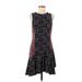 Derek Lam 10 Crosby Casual Dress - A-Line: Black Batik Dresses - Women's Size 8