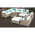 Lark Manor™ Anupras 13 Piece Outdoor Sectional Conversation Set w/ Club Chairs, Ottomans | 31.5 W x 31.5 D in | Wayfair