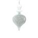 The Holiday Aisle® Drop Frosted Ribbed Ornament Glass in White | 7 H x 3.5 W x 3.5 D in | Wayfair B254C4876CE04F8D846E55283E4732BC