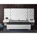 Everly Quinn Tufted Platform Bed Upholstered/Velvet in White | 64 H x 76 W x 80 D in | Wayfair F4B4DD236BFB4316927A2A403A45A2B3