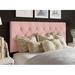 Etta Avenue™ Teen Ameer Velvet Panel Headboard Upholstered/Velvet in Pink | 45.4 H x 56.9 W x 2.4 D in | Wayfair 21983BBF9D6C4CF9BAC97BA8B9827AA1