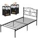 Trent Austin Design® Kempst Bedroom Set Wood/Metal in Black | Twin | Wayfair A7EA011844994DB8BB204F7F04EB49F0