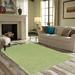 Lime Green Oval 6' x 9' Area Rug - Eider & Ivory™ Ambiant Pet Friendly Solid Color Area Rugs 108.0 x 72.0 x 0.4 in greenPolyester | Wayfair