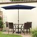 Arlmont & Co. Doolam 120" x 84" Rectangular Market Umbrella in Blue/Navy | 98.43 H x 120 W x 84 D in | Wayfair A1F3CD64F6B346C581F0F342BBAA2768