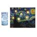 Canora Grey LED Lighted Canvas- Starry Night & Candle Set Canvas in Brown | 12 H x 16 W x 0.75 D in | Wayfair 26305FB6A27B4020BD5796E3A779851D