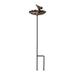 Red Barrel Studio® Flower Shaped Birdbath Metal in Brown | 26.75 H x 7.5 W x 6.75 D in | Wayfair BD23ABDF663445829F587C6ABE21DFB0