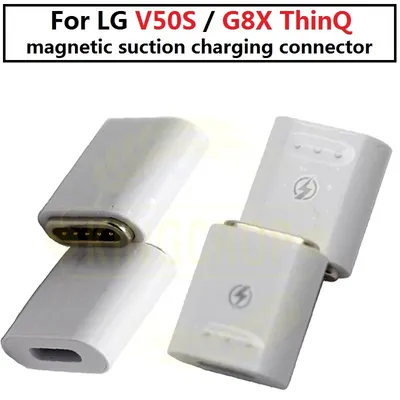 1pcs für lg g8x für lg v50s thinq 5g LM-V510N v510 v60 magnetischer Saug ladestecker adapter