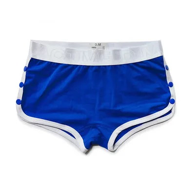 Mann Unterwäsche Boxer Calzoncillos Ropa Interior Hombre Sexy Unterwäsche Seite Taste Cueca Solide Image