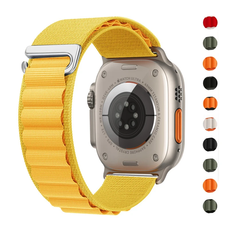 Alpine Ultra Armband für Apple-Uhrenarmbänder 49 mm 45 mm 44 mm 42 mm 40 mm 41 mm 44 mm Nylonarmband Correa iWatch Serie 9 8 SE 5 7 6 2 Image