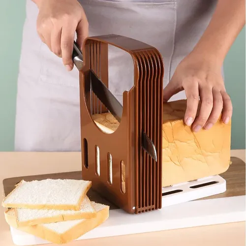 Toastbrot-Slicer-Ständer faltbares Kunststoff-Schneide werkzeug Sandwich-Cutter-Form