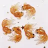 8 teile/satz DIY Goldfisch Miniaturen Simulation Goldfisch handgemachte Mini Goldfisch Mikro