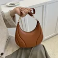 Modedesigner Umhängetasche solide Kunstleder Handtaschen für Frauen Reiß verschluss kleine Achsel