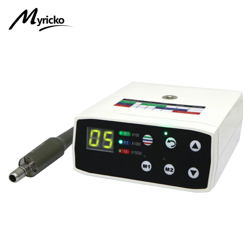 Myricko Dental Klinische Bürstenlosen LED Micro Motor Fiber Optic Elektrische Mikromotor Handstück Odontología Zahnmedizin Werkzeug Zahnarzt Image