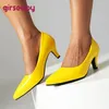 Girseaby Marke Büro Damen Pumps 32 33 spitzen Zehen kleine Absätze 6cm Slip on plus Größe 46 47 48 sexy prägnante Party Frauen Schuhe