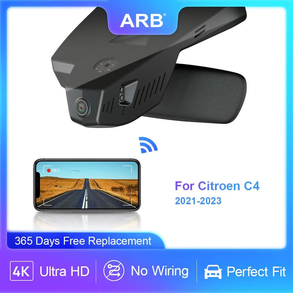 Für Citroen C4/e-C4 2021-2023 2160P Dashcam, ARB OEM Look Autokamera mit WIFI APP-Steuerung, Weitwinkelobjektiv Image