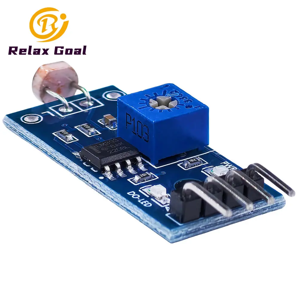 2 Stück lichte mpfindliches Sensor modul 4-polig 3,3-5V Foto widerstand Lichterkennungs-Widerstands modul Foto widerstand für Arduino Image