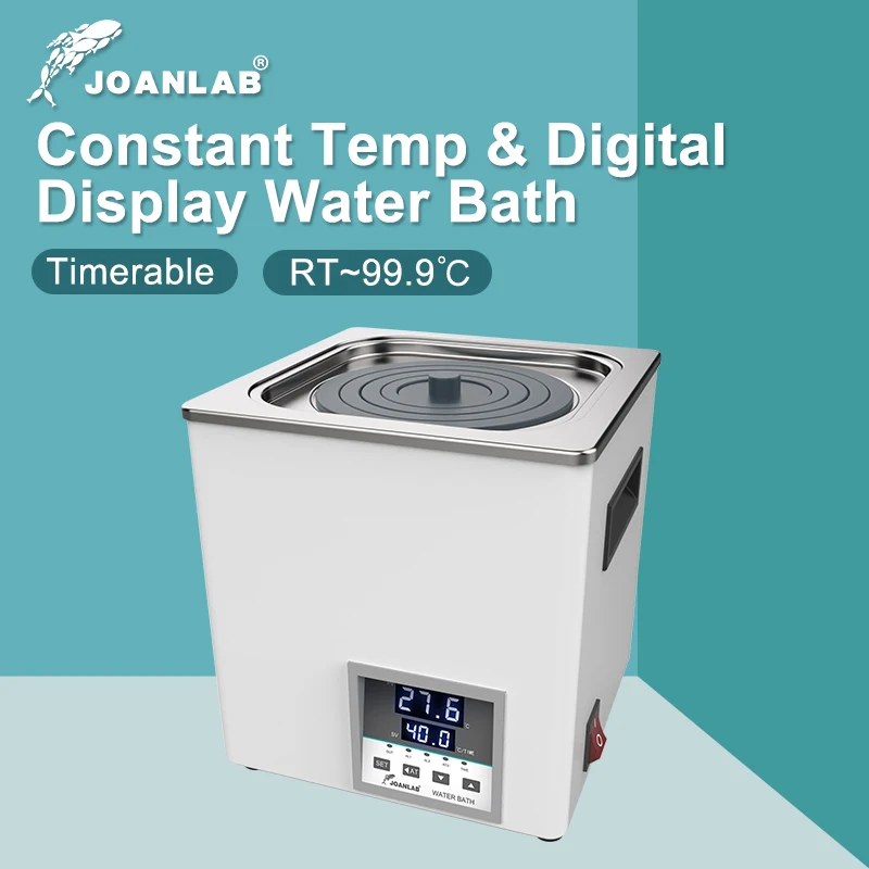 JOANLAB Labor-Wasserbad, konstante Temperatur, Digitalanzeige, Heizung, Laborausrüstung, Thermostat, Tank, Einlochmontage, 110 V, 220 V Image