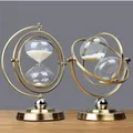 Luxus Globus Timer Sanduhr Retro Sandglas Zeit Sanduhr nordische Dekoration rotierende Stunde Glas