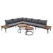 George Oliver Laricka 6 - Person Outdoor Seating Group w/ Cushions in Gray | 29.5 H x 116 W x 91.3 D in | Wayfair 5C2D4147E73F479F8A4402B32AE1BFDE