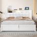 Gracie Oaks Vamika Upholstered Platform Storage Bed in White | 38.22 H x 63.83 W x 87.91 D in | Wayfair ACCBE6F782204DD49572AB59C93FA4E8