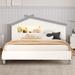 Red Barrel Studio® Kalyiah 39.71" Bed Frame, Solid Wood in Gray/White | 39.71 H x 57.72 W x 79.32 D in | Wayfair 083FDACF51004057BF40FCABB41CA61E