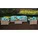 Monterey 6 Piece Outdoor Wicker Patio Furniture Set 06b in Aruba - TK Classics Monterey-06B-Aruba