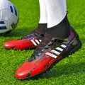 Scarpe da calcio alte da uomo stivali da calcio con punta antiscivolo suole placcate in oro scarpe