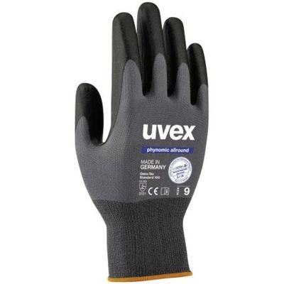 Uvex - Montage-Handschuh phynomic allround Gr. 9, grau/schwarz, Aqua-Polymer-Schaum