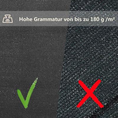 Zaunblende Tennisblende aus hdpe 180 g/m² anthrazit 1,2 x 20 m - Woltu Image