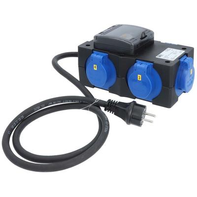 Mobilverteiler, Stromverteiler st.anton 230V 16A mit Stromzähler und fi Schalter Image