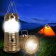 Solar Camping Light Outdoor 6LED Portable LED Camping Tent Light Flashlight Lighting for Outdoor Activities Camping Party Hiking Hurricane Hurricane Emergency Power Outage Survival Kit EU US Plug