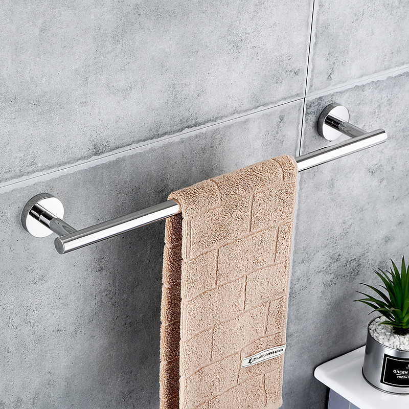 Wall Mounted Towel Rail, Bath Accessories Thicken Stainless Steel Shower Towel Rack for Bathroom, Towel Holder 30-60cm