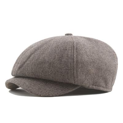 Men's Beret Hat Newsboy Hat Black khaki Cotton Streetwear Stylish 1920s Fashion Outdoor Daily Going out Graphic Prints Warm