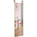 Goplus - 2 in 1 Specchio da Parete, Specchio Appendere alla Porta con Cornice in Lega di Alluminio