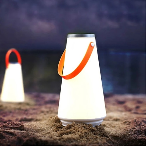 led camping lichter tragbare led laterne hängende zelt lampe usb touch schalter wiederaufladbares nachtlicht für schlafzimmer wohnzimmer camping licht Image