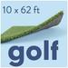 AllGreen Golf 10 x 62 FT Artificial Grass for Golf Putts Indoor/Outdoor Area Rug