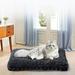 Bklubk Pet Bed-Orthopedic Crate Foam Pet Bed- Pet Mattress Nonskid Bottom-Comfy Anxiety Pet Bed Mat