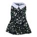 Dog Dress Soft Breathable Lightweight Fashionable Elegant Floral Puppy Princess Dress for Spring Summer M