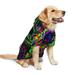 Rainbow Of Neon Paint Splatters Dog Clothes Hoodie Pet Pullover Sweatshirts Pet Apparel Costume For Medium And Large Dogs Cats Medium