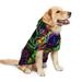 Rainbow Of Neon Paint Splatters Dog Clothes Hoodie Pet Pullover Sweatshirts Pet Apparel Costume For Medium And Large Dogs Cats Small