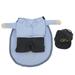 Pet Mail Carrier Costume Soft Funny Costumes Pet Suit with Cap for Small Dogs and CatsXL