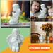 marioyuzhang Little Angel Statue Ornament Angels Resin Garden Statue Figurine Indoor Outdoor Home Garden Decoration Adorable Angel Sculpture Memorial Statue White