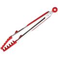 Camping Accessories for Pasta Clips Noodles Grilling Multifunctional Kitchen Pizza Tools Tong Multi-function Barbecue Red Stainless Steel Silicone