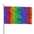 Kll Multicolored Butterflies Flag 4x6 Ft Parade Party Flag Outdoor Flag Decorative Flag Banner Flags Garden Flag Home House Flags