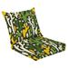 Outdoor Deep Seat Cushion Set 24 x 24 seamless pattern cactus plants flowers leaves Natural floral bright Deep Seat Back Cushion Fade Resistant Lounge Chair Sofa Cushion Patio Furniture Cushion